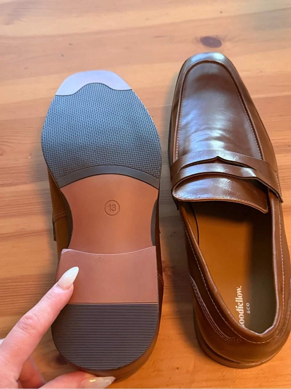 Goodfellow & Co Brown Leather Penny Loafers